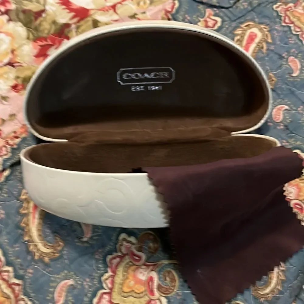 Coach oversize glasses case